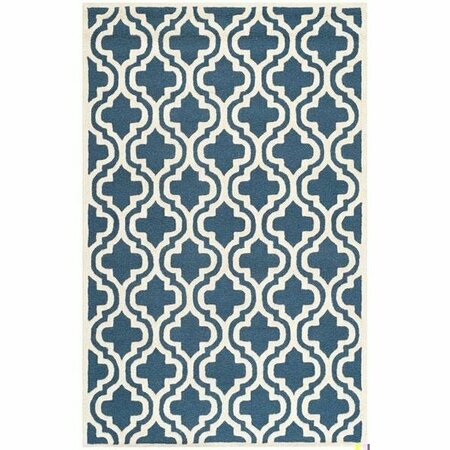 SAFAVIEH Cambridge Large Rectangle Rug, Navy and Ivory - 8 x 10 ft. CAM132G-8